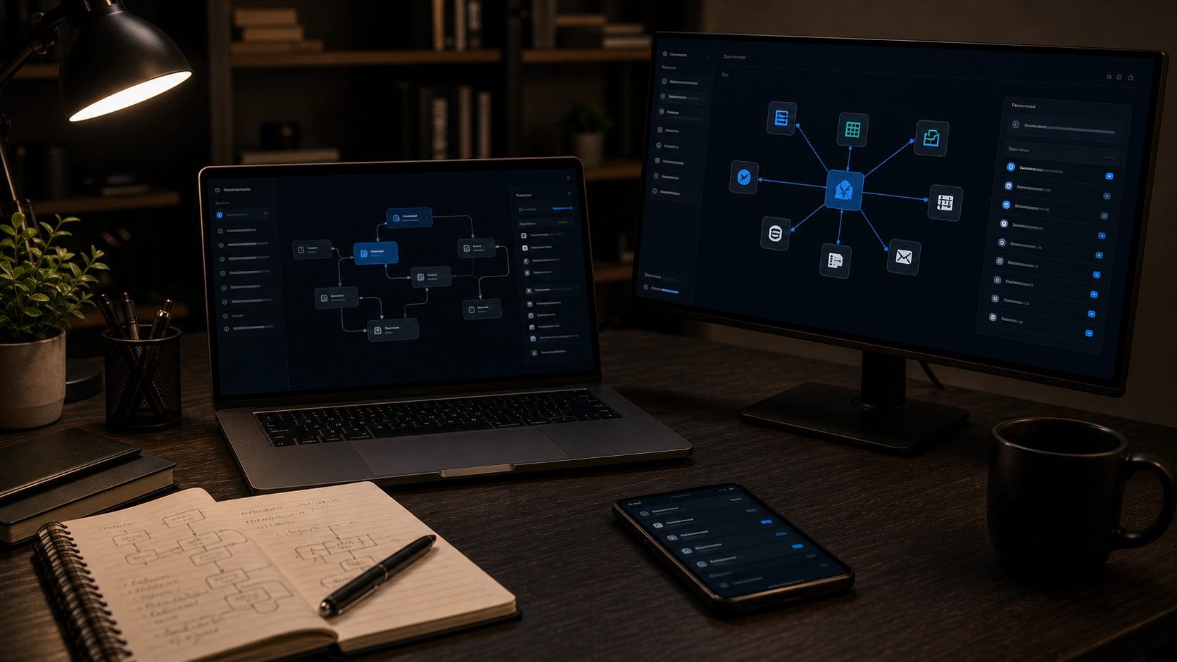 Real automation workflow planning workstation