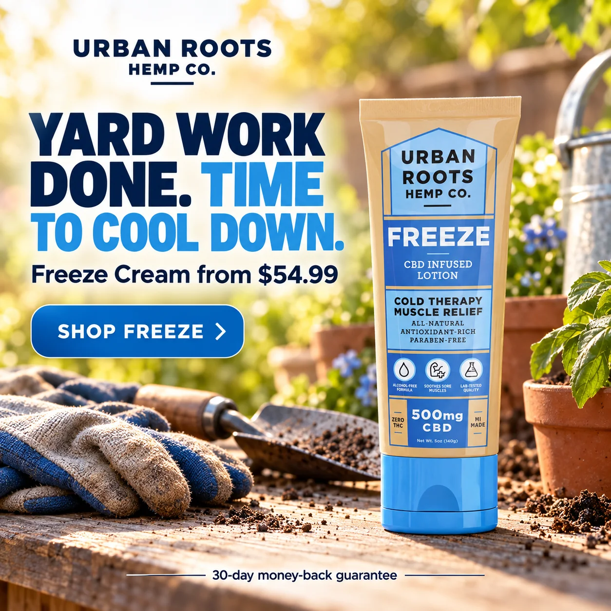 Original Urban Roots Freeze product ad creative