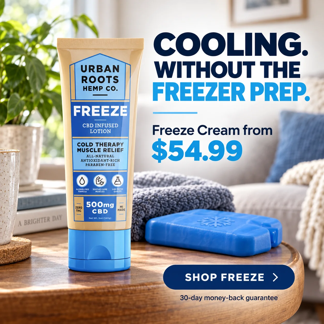 Original Urban Roots Freeze product ad creative